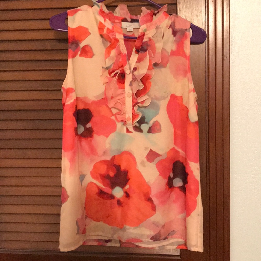 Loft sleeveless blouse